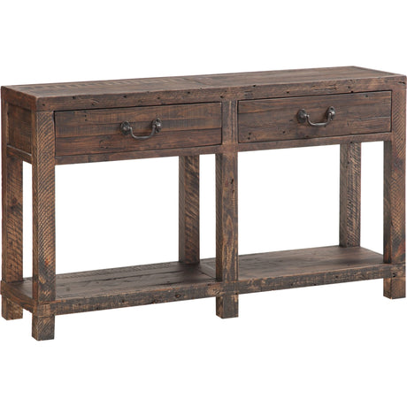 Craster Reclaimed Wood Console Table in Smoky Taupe by Modus Furniture at Eve Furniture