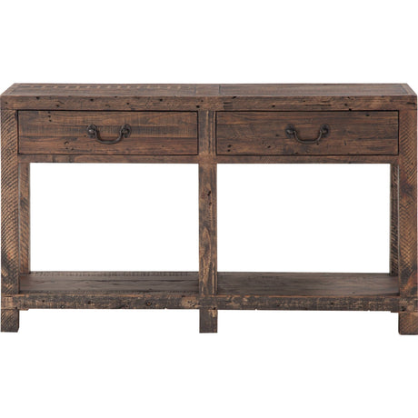 Craster Reclaimed Wood Console Table in Smoky Taupe by Modus Furniture at Eve Furniture