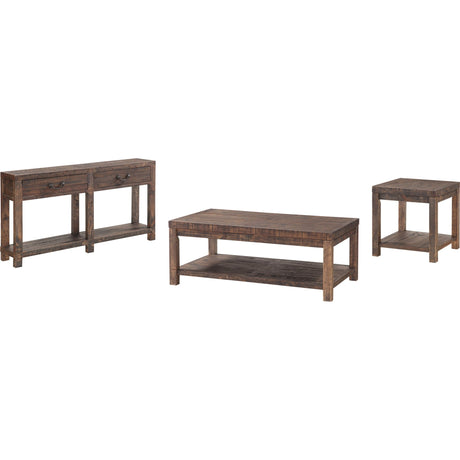 Craster Reclaimed Wood Console Table in Smoky Taupe by Modus Furniture at Eve Furniture