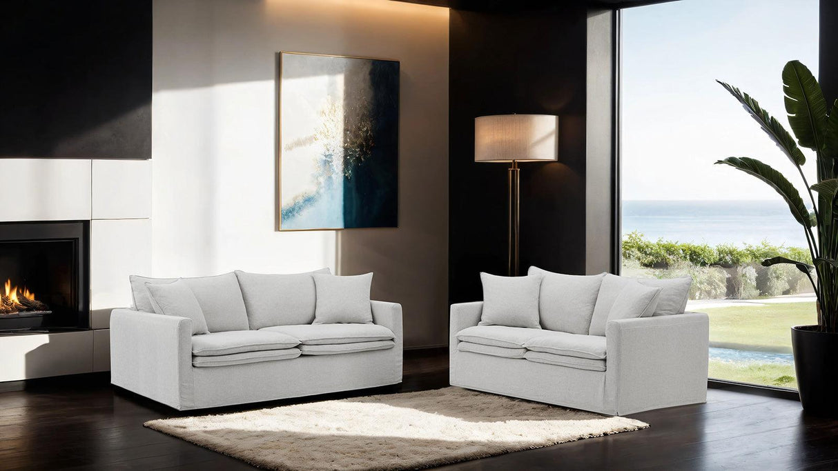 Crayford Light Gray Sofa by Furniture of America at Eve Furniture