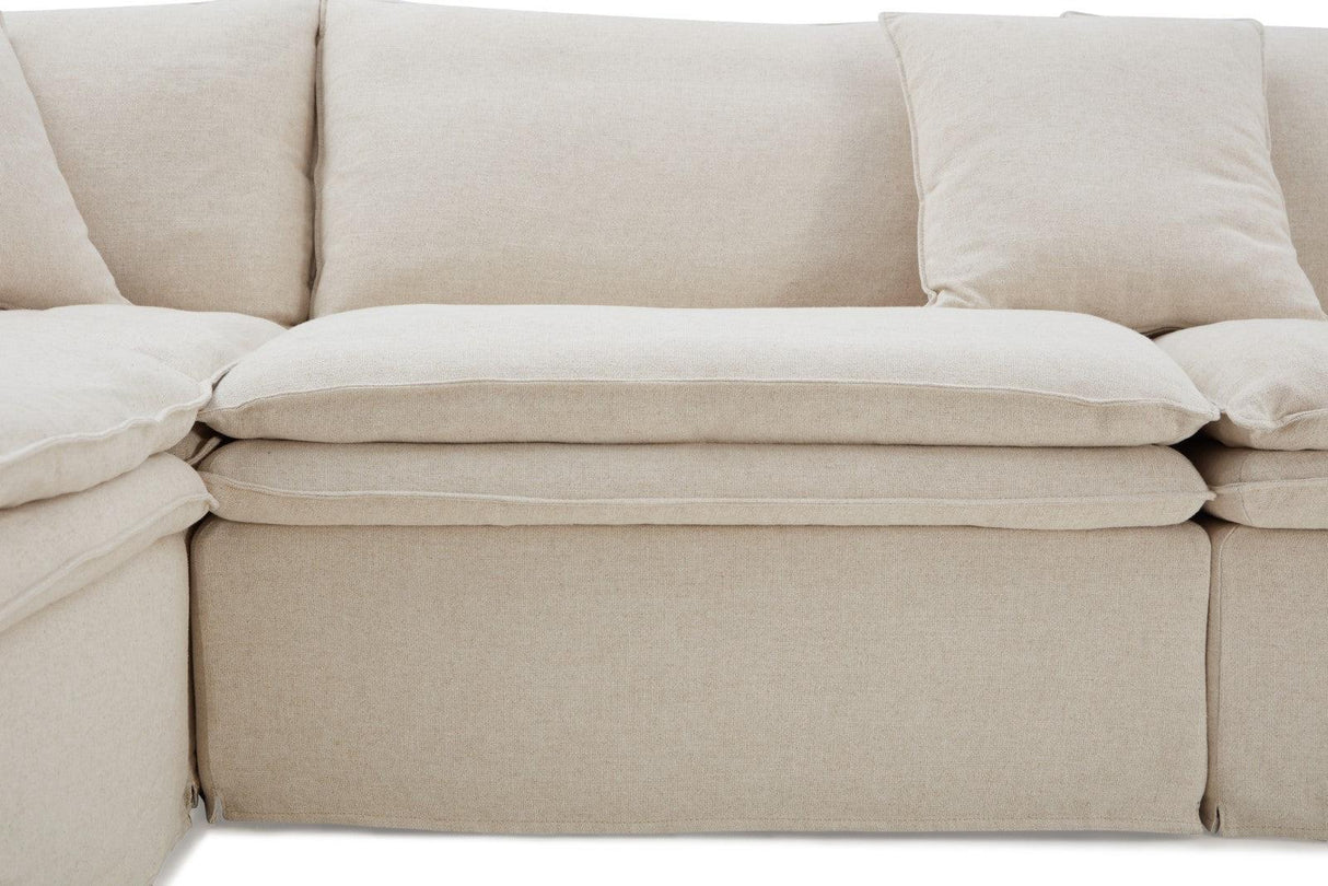 Crayford Taupe L-Sectional by Furniture of America at Eve Furniture
