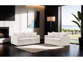 Crayford Taupe Upholstery Living Room Set by Furniture of America at Eve Furniture