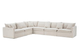 Crayford Taupe L-Sectional by Furniture of America at Eve Furniture