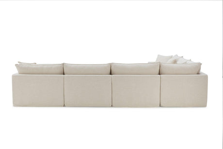 Crayford Taupe L-Sectional by Furniture of America at Eve Furniture