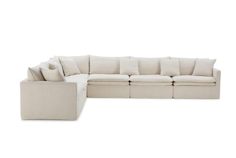 Crayford Taupe L-Sectional by Furniture of America at Eve Furniture