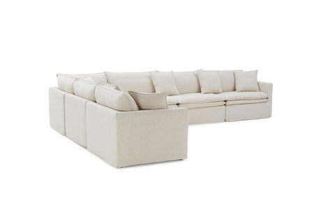 Crayford Taupe L-Sectional by Furniture of America at Eve Furniture