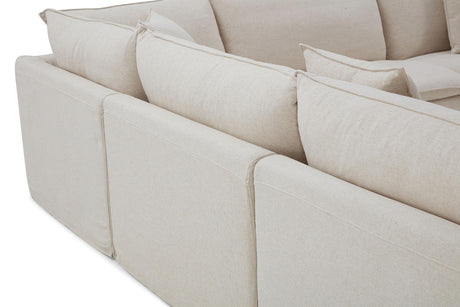 Crayford Taupe L-Sectional by Furniture of America at Eve Furniture