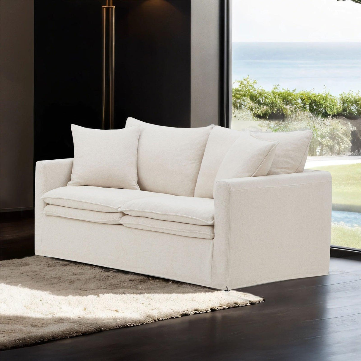 Crayford Taupe Loveseat by Furniture of America at Eve Furniture