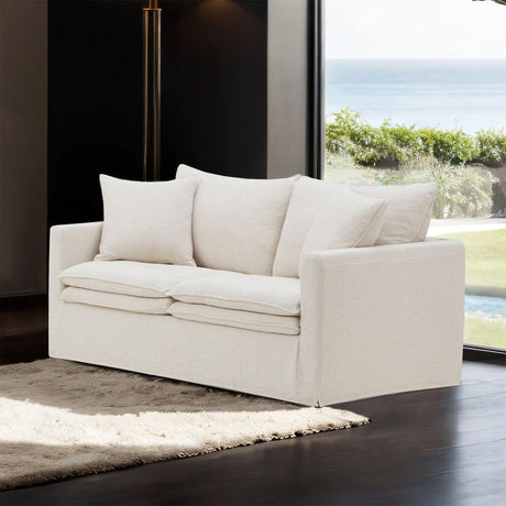 Crayford Taupe Loveseat by Furniture of America at Eve Furniture
