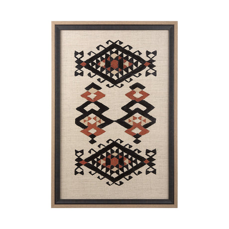 Creamy Tapestry I by Mercana Studio a Hand Embellished Textured Framed Art Print by Mercana at Eve Furniture