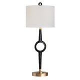 Creed Black/Gold Table Lamp (Set of 2) by Crestview at Eve Furniture