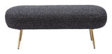 Creek Glitter Black Bench by Zuomod at Eve Furniture