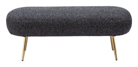 Creek Glitter Black Bench by Zuomod at Eve Furniture