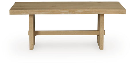 Crendlin Light Brown Coffee Table and 2 End Tables by Ashley at Eve Furniture