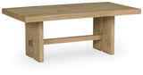 Crendlin Light Brown Coffee Table and 2 End Tables