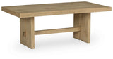 Crendlin Light Brown Coffee Table by Ashley at Eve Furniture