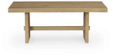 Crendlin Light Brown Coffee Table by Ashley at Eve Furniture