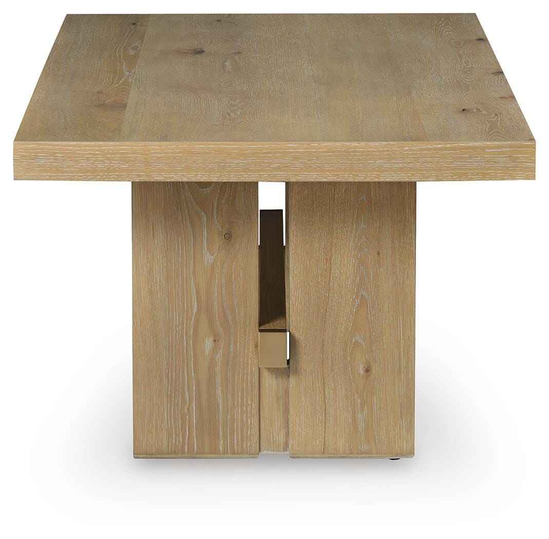 Crendlin Light Brown Coffee Table by Ashley at Eve Furniture