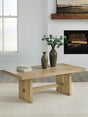 Crendlin Light Brown Coffee Table by Ashley at Eve Furniture