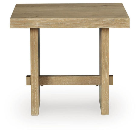 Crendlin Light Brown Rectangular End Table by Ashley at Eve Furniture