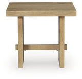 Crendlin Light Brown Rectangular End Table