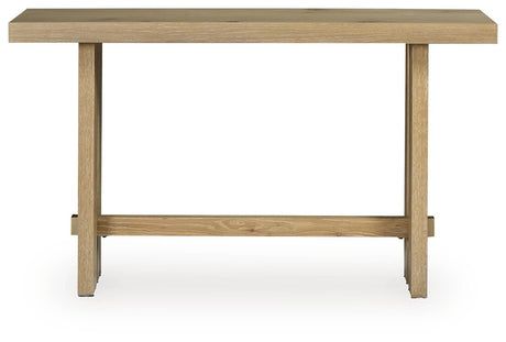 Crendlin Light Brown Sofa Table by Ashley at Eve Furniture