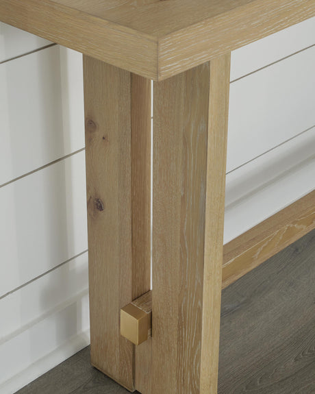 Crendlin Light Brown Sofa Table by Ashley at Eve Furniture