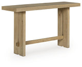 Crendlin Light Brown Sofa Table