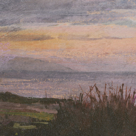 Crescent Sunset I by Mercana Studio Hand-Embellished Textured Framed Canvas Artwork by Mercana at Eve Furniture