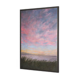 Crescent Sunset II by Mercana Studio Hand-Embellished Textured Framed Canvas Artwork by Mercana at Eve Furniture