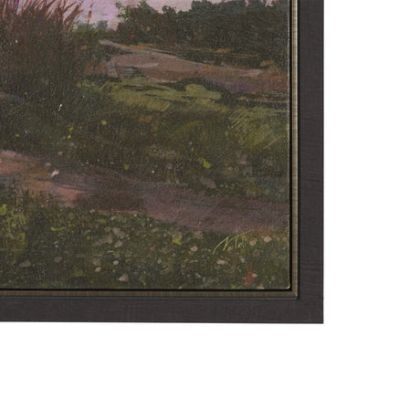 Crescent Sunset II by Mercana Studio Hand-Embellished Textured Framed Canvas Artwork by Mercana at Eve Furniture