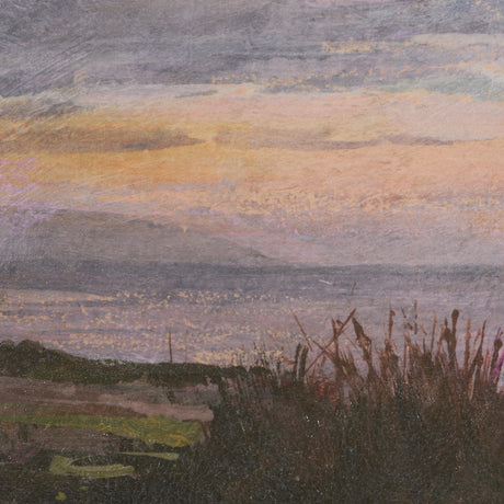 Crescent Sunset II by Mercana Studio Hand-Embellished Textured Framed Canvas Artwork by Mercana at Eve Furniture