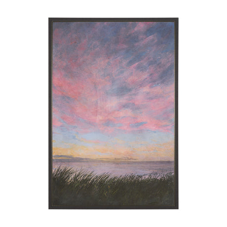 Crescent Sunset II by Mercana Studio Hand-Embellished Textured Framed Canvas Artwork by Mercana at Eve Furniture