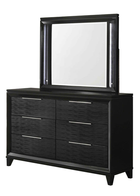 Cressida Black LED Dresser Top (Mirror Only) by Crown Mark at Eve Furniture