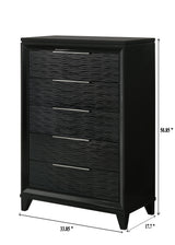 Cressida Black Upholstered LED Panel Bedroom Set by Crown Mark at Eve Furniture