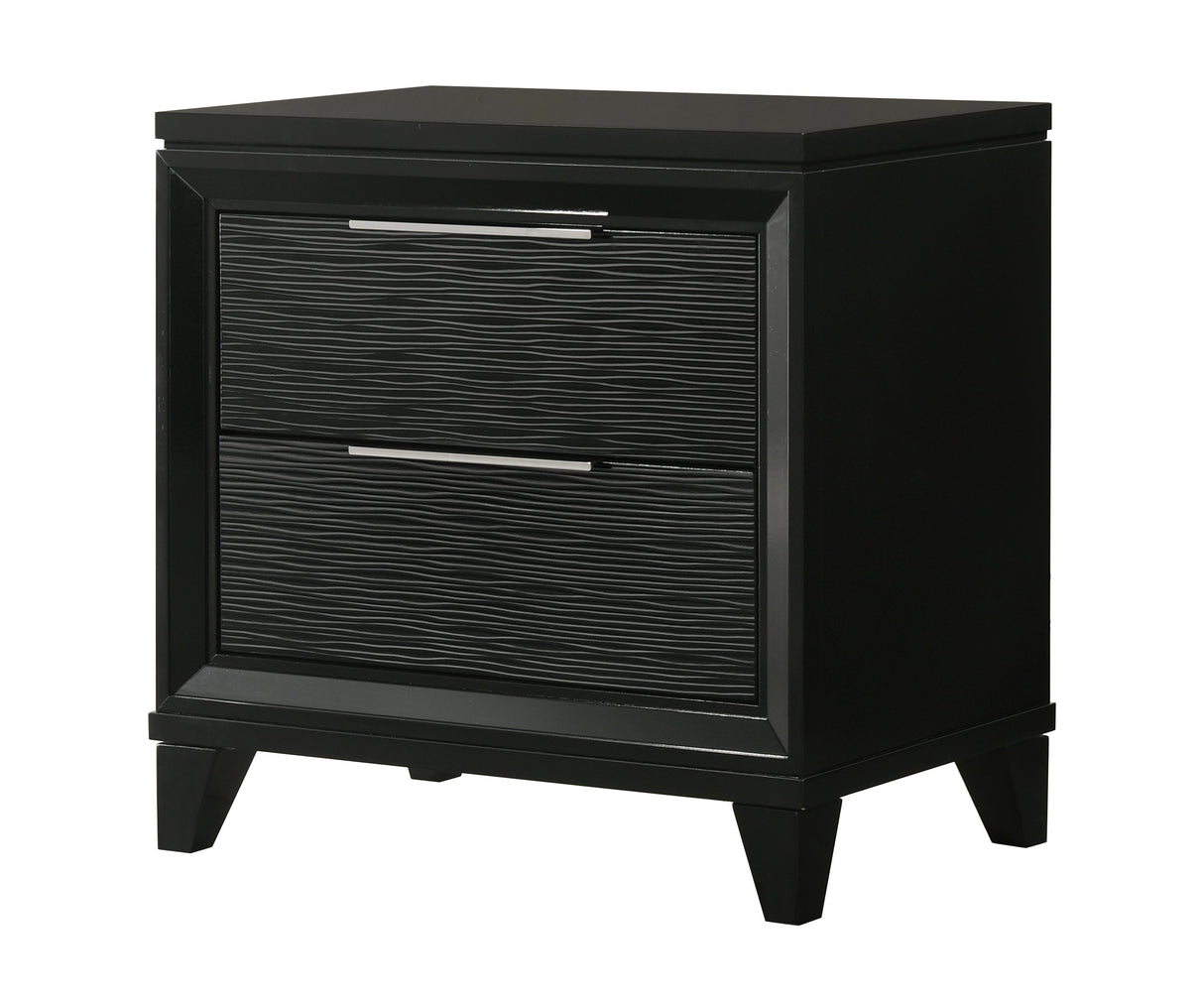 Cressida Black Upholstered LED Panel Bedroom Set by Crown Mark at Eve Furniture