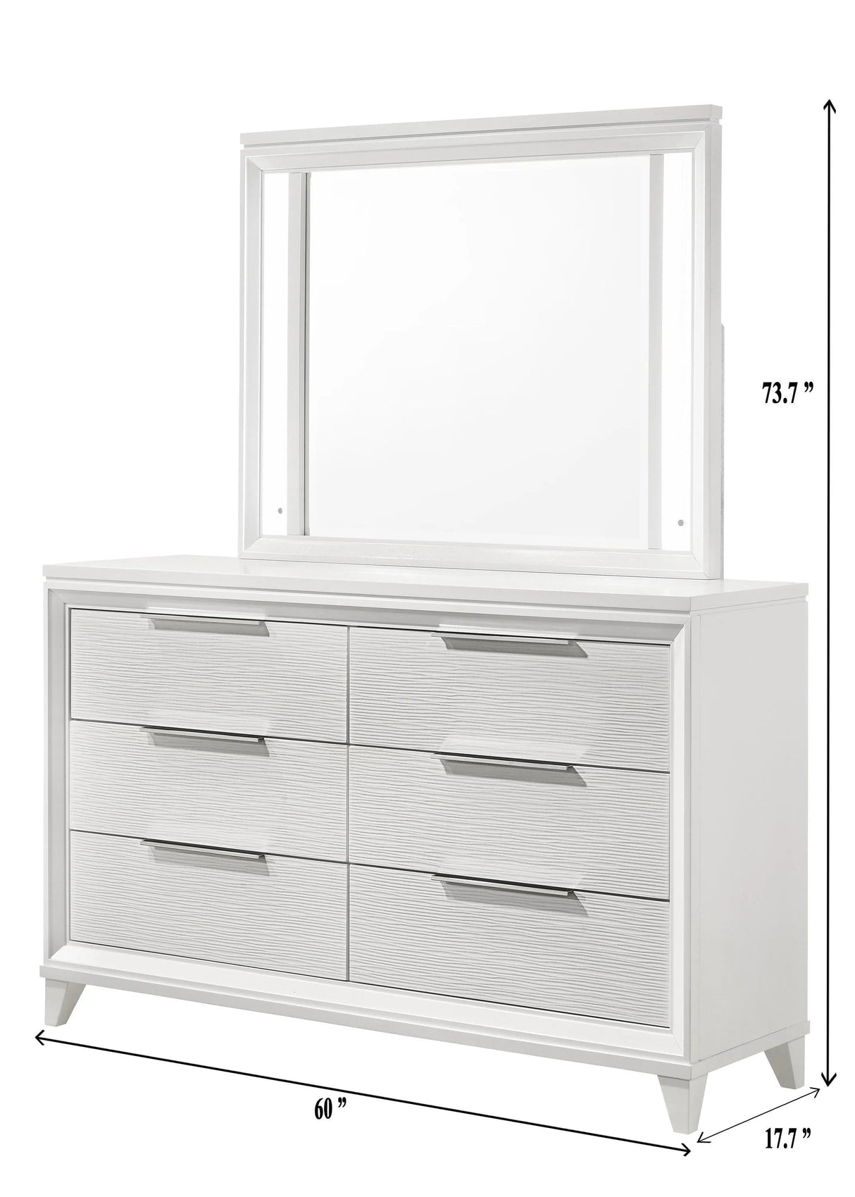 Cressida White Dresser by Crown Mark at Eve Furniture