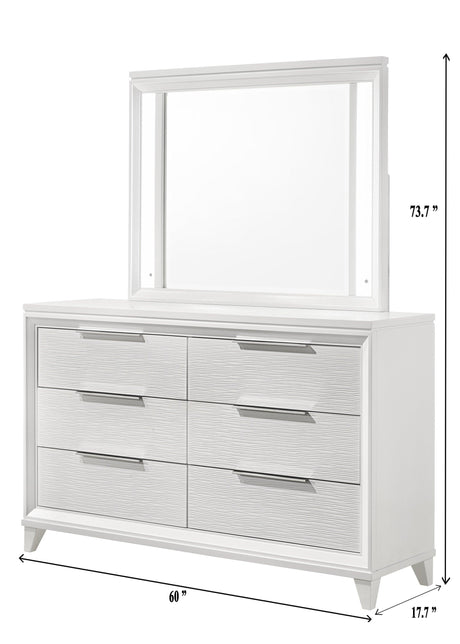 Cressida White Dresser by Crown Mark at Eve Furniture