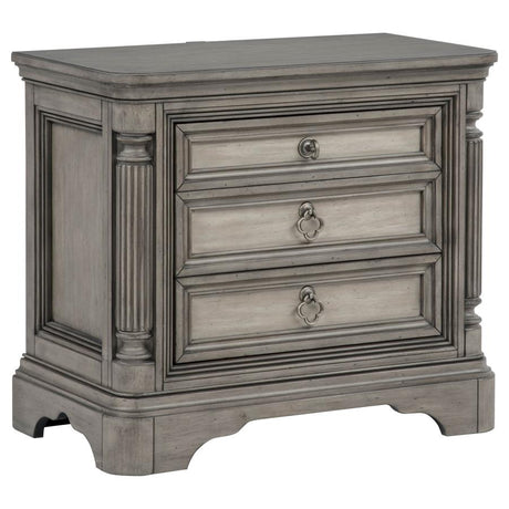 Cresswell Weathered Taupe 4-Piece Eastern King Bedroom Set by Coaster at Eve Furniture