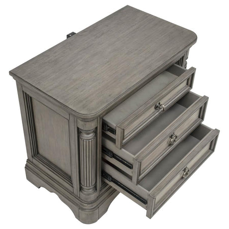 Cresswell Taupe 4-Piece Queen Storage Bedroom Set by Coaster at Eve Furniture