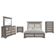 Cresswell Weathered Taupe 5-Piece Queen Bedroom Set by Coaster at Eve Furniture
