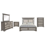 Cresswell Weathered Taupe 5-Piece Queen Bedroom Set by Coaster at Eve Furniture