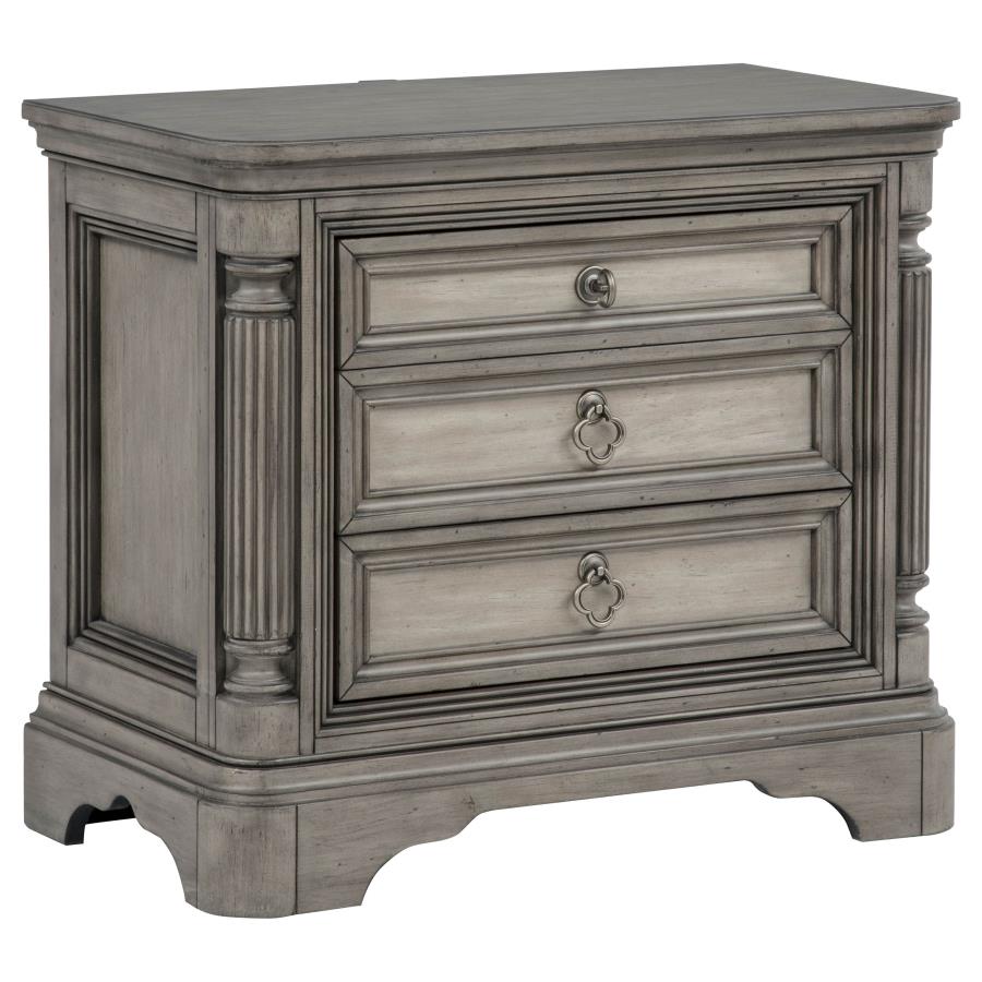 Cresswell Weathered Taupe 5-Piece Queen Storage Bedroom Set by Coaster at Eve Furniture