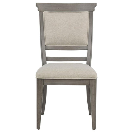 Cresswell Upholstered Dining Side Chair Tan (Set of 2) by Coaster at Eve Furniture