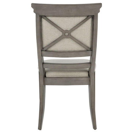 Cresswell Upholstered Dining Side Chair Tan (Set of 2) by Coaster at Eve Furniture