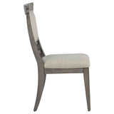 Cresswell Upholstered Dining Side Chair Tan (Set of 2) by Coaster at Eve Furniture