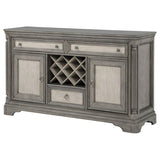 Cresswell Weathered Taupe 2-door 3-drawer Wine Storage Buffet by Coaster at Eve Furniture
