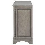 Cresswell Weathered Taupe 2-door 3-drawer Wine Storage Buffet by Coaster at Eve Furniture