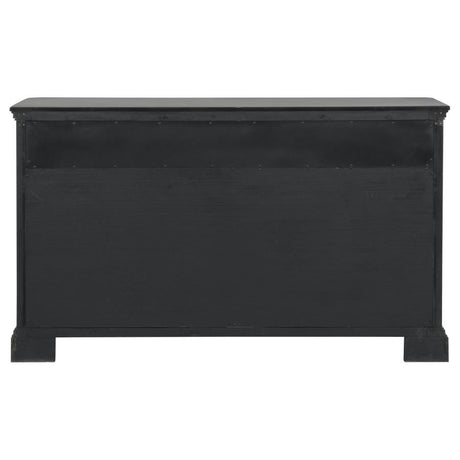 Cresswell Weathered Taupe 2-door 3-drawer Wine Storage Buffet by Coaster at Eve Furniture