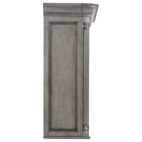 Cresswell Weathered Taupe 2-tier Touch Light Hutch Display Cabinet by Coaster at Eve Furniture